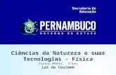 Ciências da Natureza e suas Tecnologias - Física Ensino Médio, 3°Ano Lei de Coulomb.