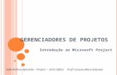 Gerenciadores de projetos - introdução ao ms-project