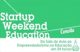 Convite para o Startup Weekend Education Recife 2014