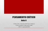 Aula 6   pc - 2012-2013 resoluções dos exercícios - pensamento crítico - ufabc - profa patrícia del nero velasco