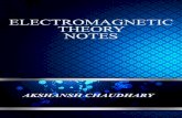 Electromagnetic Theory notes