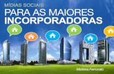 Pesquisa Redes Sociais Incorporadoras - Mercado Imobiliário