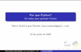 Por que Python? - FISL 10 - 2009