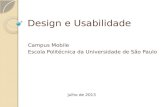 Campus Mobile 2013 - Design e usabilidade