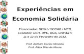 PEC-EJA: Experiências em Economia Solidária (Módulo 2)