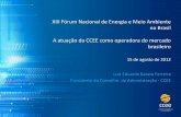 A atuação da CCEE como operadora do mercado brasileiro