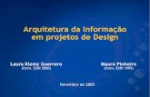 Arquitetura de Informacao em Projetos de Design