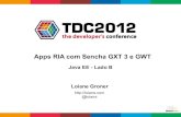 TDC2012: Apps RIA com Sencha GXT 3 e GWT