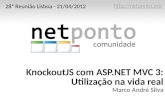 KnockoutJS com ASP.NET MVC3: Utilização na vida real