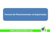 Palestra formas de financiamento na exportação