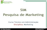 Aula   SIM e Pesquisa de Marketing