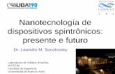 Nanotecnologia de dispositivos spintrônicos: presente e futuro
