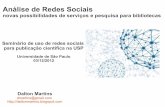 Análise de Redes Sociais: novas possibilidades de serviços e pesquisa para bibliotecas