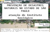 Prevenção de Desastres Naturais no Estado de São Paulo. Atuação do Instituto Geológico. VIII Simpósio de Engenharia Ambiental da UNESP de Presidente Prudente