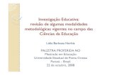 InvestigacióN Educativa  Uepg  Brasil