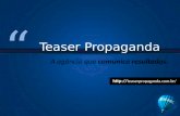 Teaser Propaganda - História da Propaganda
