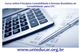 Slide curso principios contabilidade e normas brasileiras de contabilidade