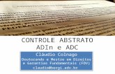 Controle de constitucionalidade - ADIn, ADC, ADO e questões práticas