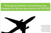 Pesquisa - Principais destinos brasileiros nas viagens de férias dos alunos da PUCRS