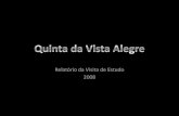 Quinta Da Vista Alegre  RelatóRio