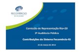Comissão de Representação Rio+20 - Contribuições do Sistema Fecomércio-RJ