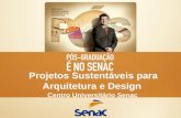 Pós-graduação em Projetos sustentáveis para Arquitetura e Design