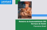 Panorama relatório de sustentabilidade GRI x Serviços de Saúde (Brasil)