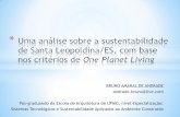 Uma análise sobre a sustentabilidade de Santa Leopoldina/ES, com base nos critérios de OnePlanet Living