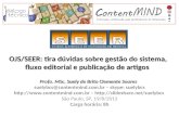 OJS/SEER: Gestão do sistema, fluxo editorial e publicação de artigos