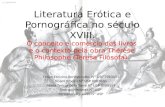 Literatura erótica e pornográfica no século XVIII