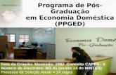 Programa de Pós-Graduação em Economia Doméstica