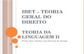 Ibet   tgd - 2012 teoria da linguagem ii - dra clarice araújo