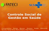 SUS e Controle social de gestão em saúde