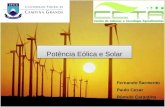 Apresentação sobre energia eólica e solar