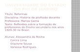 As Reformas educacionais no Brasil
