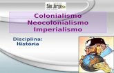 Colonialismo, neocolonialismo, imperialismo