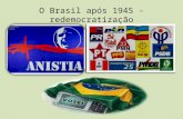O brasil após 1945   redemocratização