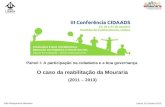 Painel I - A participação na cidadania e a boa governança: João Meneses (GABIP Mouraria/CML) - Intervenção na Mouraria