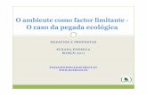 Painel II - O ambiente como factor limitante – o caso da Pegada Ecológica – Susana Fonseca (Quercus)