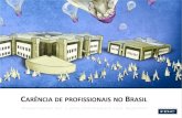 Carência de profissionais no Brasil