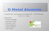 Aluminio apresentação montes