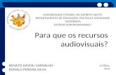 Recursos audiovisuais na educação