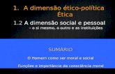 ÉTICO-POLÍTICA - A DIMENSÃO SOCIAL E PESSOAL (de acordo com manual "Pensar Azul")