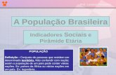 População Brasileira -Indicadores Sociais e Pirâmide Etária