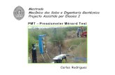 PTM - Pressiometer Ménard Test (FCTUC)