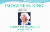 Teoria do Alcance de Objetivos Imogene King