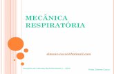 Mecânica Respiratória - Ciências Morfofuncionais II - Simone Cucco - UNIME
