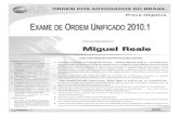 Exame OAB 2010-1 Prova Objetiva - Caderno de Questões - Miguel Reale