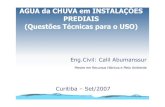 Palestra Uso Reuso Agua Chuva Curitiba
