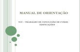MANUAL DE ORIENTAÇÃO TCC DE EDIFICAÇÕES